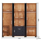 Guarda Roupa Casal 10 Portas 3 Gavetas Com Pés B22010 Araplac