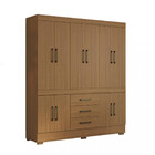 Guarda Roupa Casal 10 Portas 3 Gavetas Mônaco Aramóveis