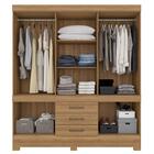 Guarda Roupa Casal 10 Portas 3 Gavetas New Murano  D02 Amendo