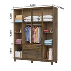 Guarda Roupa Casal 10 Portas 4 Espelhos 3 Gavetas E Pés Paris