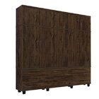 Guarda Roupa Casal 10 Portas 9 Gavetas Thor Triplex Amêndoa W