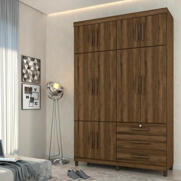 Guarda Roupa Casal 10 Portas Cedro Eternitá Minha Casa