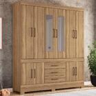 Guarda Roupa Casal 10 Portas Com Espelho 83530el Demobile