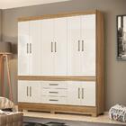 Guarda Roupa Casal 10 Portas Emilia Amendola Off-white