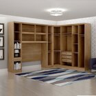 Guarda-roupa Casal 11 Portas 5 Peças Modulado Cairo Cumaru/fe