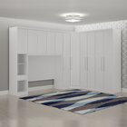 Guarda-roupa Casal 11 Portas 6 Peças Modulado Cairo Neve