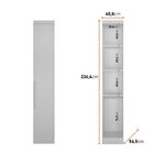 Guarda-roupa Casal 11 Portas 6 Peças Modulado Cairo Neve