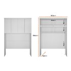 Guarda-roupa Casal 11 Portas 6 Peças Modulado Cairo Neve