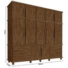 Guarda Roupa Casal 12 Portas 6 Gavetas Triplex Malbec
