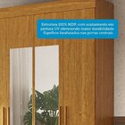 Guarda-roupa Casal 133cm 4 Portas Com Espelho Willow Espresso