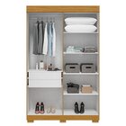 Guarda-roupa Casal 133cm 4 Portas Com Espelho Willow Espresso
