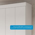 Guarda-roupa Casal 133cm 4 Portas Willow Espresso Móveis Bran