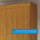 Guarda-roupa Casal 133cm 4 Portas Willow Espresso Móveis Cina