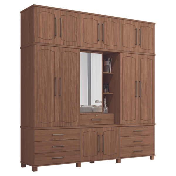 Guarda Roupa Casal 13 Portas 7 Gavetas Guatemala Jabotá