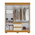 Guarda-roupa Casal 149,10cm 6 Portas Com Espelho E 2 Gavetas
