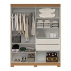 Guarda-roupa Casal 160cm 2 Portas De Correr Com Espelho Flex