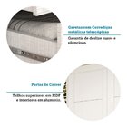Guarda Roupa Casal 160cm 2 Portas De Correr Com Espelhos 100%