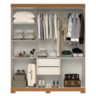 Guarda-roupa Casal 164,10cm 6 Portas 2 Gavetas 100% Mdf Papou