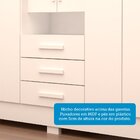 Guarda Roupa Casal 178,80cm 6 Portas 3 Gavetas Capelinha Com