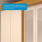 Guarda Roupa Casal 178,80cm 6 Portas 3 Gavetas Capelinha Com