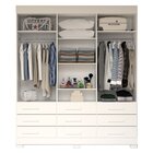 Guarda Roupa Casal 178,80cm 6 Portas 9 Gavetas Capelinha Com