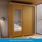Guarda-roupa Casal 180cm 2 Portas Com Espelho Freesia Espress