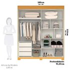 Guarda Roupa Casal 180cm 2 Portas De Correr Flex Color 100% M