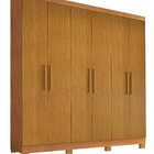 Guarda Roupa Casal 180cm 6 Portas 2 Gavetas Com Pés Rio Espre