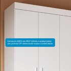 Guarda-roupa Casal 180cm 6 Portas Sakura Espresso Móveis Bran