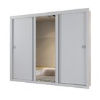 Guarda-roupa Casal 186cm 3 Portas Com Espelho Dakota Yescasa