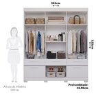 Guarda-roupa Casal 192cm 7 Portas 5 Gavetas 100% Mdf Coimbra