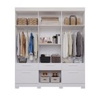 Guarda-roupa Casal 192cm 7 Portas 5 Gavetas 100% Mdf Coimbra