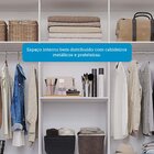 Guarda-roupa Casal 192cm 7 Portas 5 Gavetas Com Espelho 100%