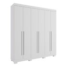 Guarda-roupa Casal 199cm 6 Portas Willow Espresso Móveis Bran