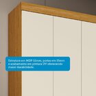 Guarda-roupa Casal 199cm 6 Portas Willow Espresso Móveis Cina