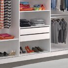 Guarda-roupa Casal 1 Espelho 3 Portas De Correr 2 Gavetas Mdf