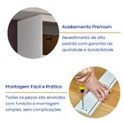 Guarda-roupa Casal 1 Espelho 3 Portas De Correr 2 Gavetas Mdf
