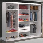 Guarda-roupa Casal 1 Espelho 3 Portas De Correr 2 Gavetas Mdf