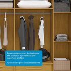 Guarda-roupa Casal 205,2cm 6 Portas 100% Mdf Petunia Espresso