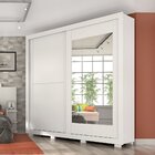Guarda Roupa Casal 210,30cm 2 Portas De Correr Com Espelhos 1