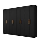 Guarda-roupa Casal 217,7cm X 200cm Slim Preto
