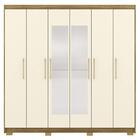 Guarda Roupa Casal 223cm Com Espelho Pernambuco Nature/champa