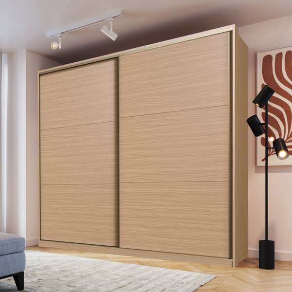 Guarda Roupa Casal 229x260cm 2 Portas 6 Gavetas Malta  Cedro