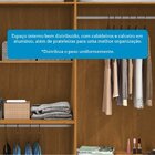 Guarda-roupa Casal 230,10cm 6 Portas Ripado 6 Gavetas 100% Md