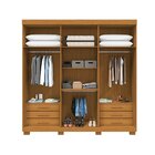 Guarda-roupa Casal 230,10cm 6 Portas Ripado 6 Gavetas 100% Md