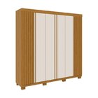 Guarda-roupa Casal 230,10cm 6 Portas Ripado 6 Gavetas 100% Md