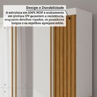 Guarda-roupa Casal 230,10cm 6 Portas Ripado 6 Gavetas Com Esp