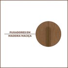 Guarda Roupa Casal 231x230cm 6 Portas 3 Gavetas Haia  Carvalh