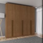 Guarda Roupa Casal 231x230cm 6 Portas 3 Gavetas Haia  Carvalh