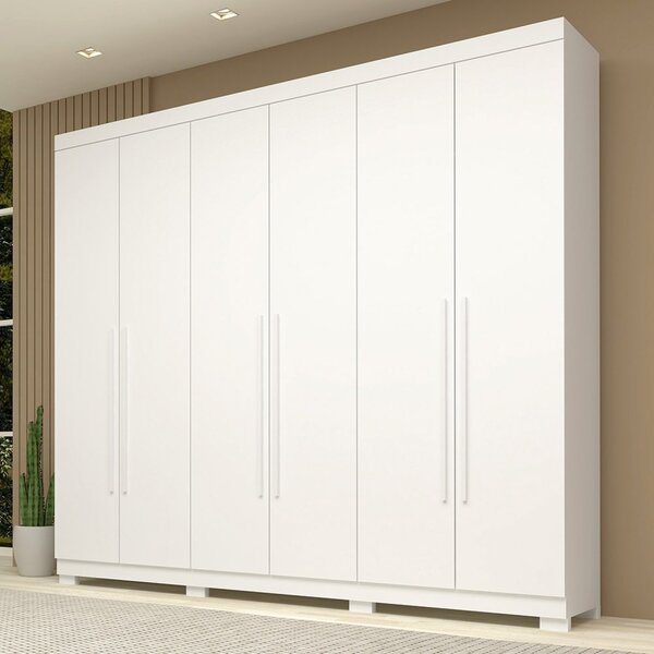 Guarda Roupa Casal 243,90cm 6 Portas 100% Mdf Buganvílea Espr